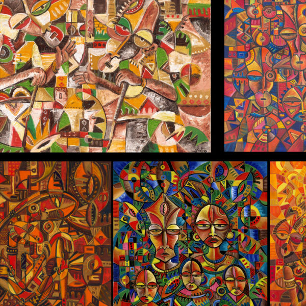 African art prints collage 2c